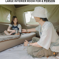Village Instant Tent, 4 Person 8 Person Camping Tent with Full Rainfly, Waterproof Large Cabin Tents for Car Camping