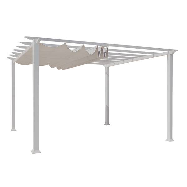 Aluminum Pergola Built for Outdoor Living, 11x11 Coverage, Retractable Soft-Top, Heavy-Gauge Frame